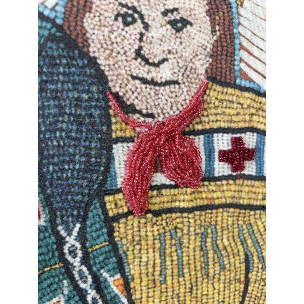 Double D Ranch " Madonna Of The Plains" Women's Beaded Top S Cynthia Ann Parker - Picture 6 of 12